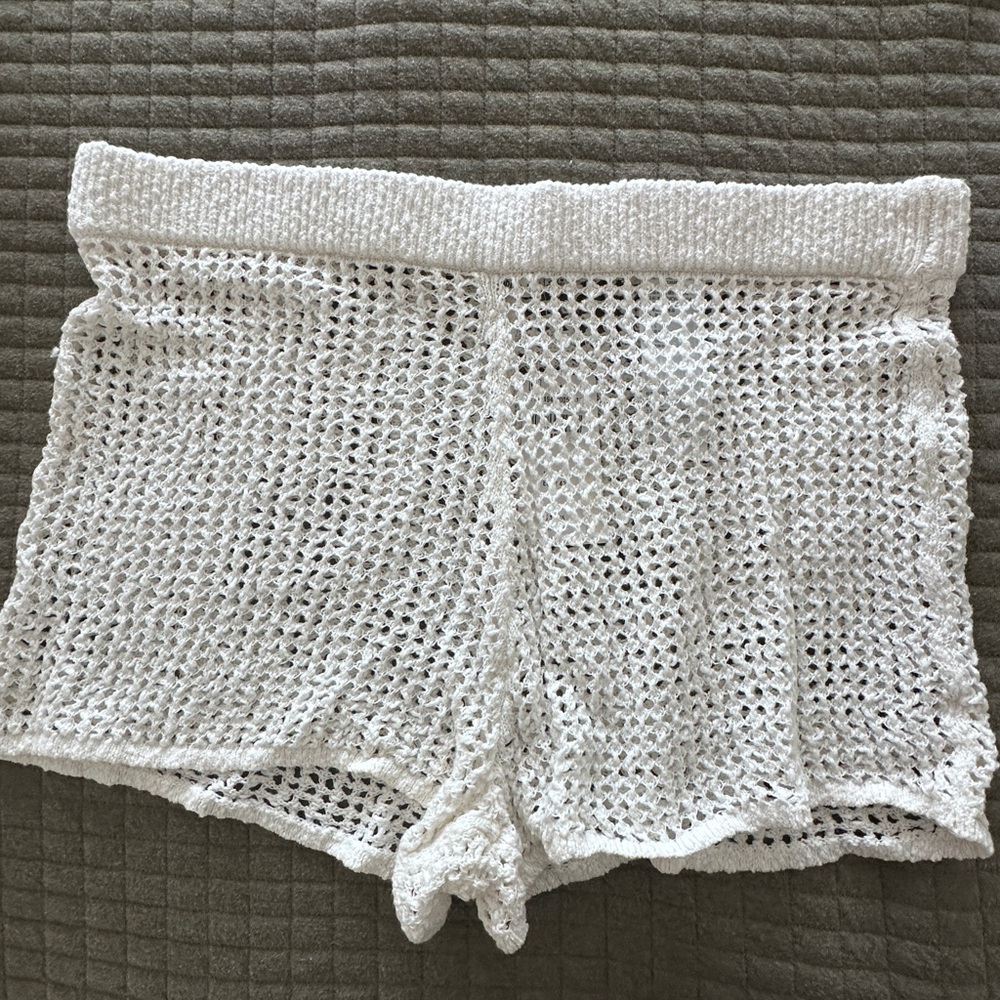 Crochet Style Coverup Shorts